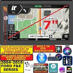 2004-2016 Ford F & E Series Jensen Gps Navigation Bluetooth Usb Car Radio Stereo