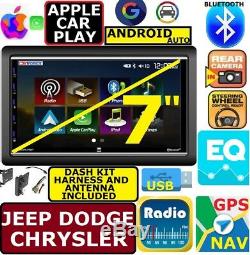 2007 & Up Chrysler Jeep Dodge Apple Carplay Android Auto Bluetooth Touchscreen