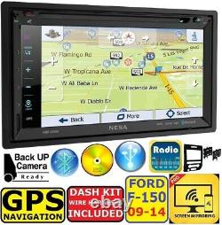 2009-14 Ford F150 Gps Cd/dvd Navigation System Bluetooth Usb Car Stereo Radio