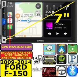 2009-14 Ford F150 Gps Nav Apple Carplay Android Auto Bluetooth Car Radio Stereo