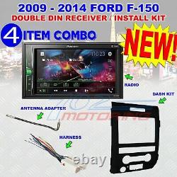 2009-14 Ford F150 Pioneer Touchscreen Bluetooth Usb Car Radio Stereo Pkg