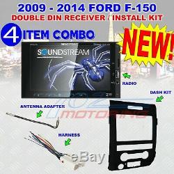 2009-14 Ford F150 Soundstream Touchscreen Bluetooth Usb Car Radio Stereo Pkg New