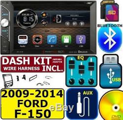 2009-14 Ford F150 Touchscreen Bluetooth Usb Cd/dvd Usb Aux Sd Car Radio Stereo