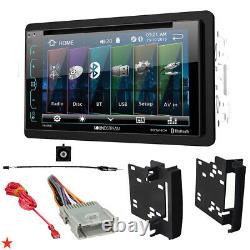 2009-2012 Dodge Ram Double Din Dvd/bluetooth Dash Kit Car Stereo Radio Pkg