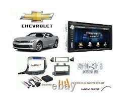 2010-2015 Chevrolet Camaro DOUBLE DIN CAR STEREO KIT BLUETOOTH TOUCHSCREEN USB