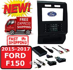 2015-17 FORD F150 Metra 99-5834CH DOUBLE DIN CAR RADIO DASH KIT With A/C PANEL