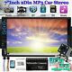 2021 Lens Double 2din 7 Car Stereo Radio Mp5 Player In Dash Bt Mp3 + Led Camera