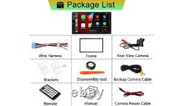 2025 7-inch Wireless CarPlay & Android Auto Double Din Car Stereo with Blueto