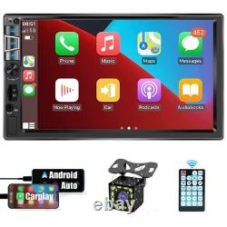 2025 7-inch Wireless CarPlay & Android Auto Double Din Car Stereo with Blueto