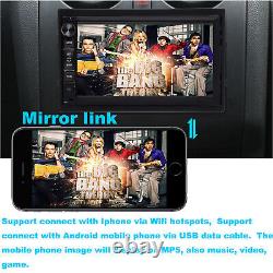 2Din 7 Android Touch Quad Core Car Stereo MP5 Player GPS Navi WiFi FM Radio+Cam