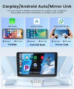 2G+64G 9'' Wireless Double Din Car Stereo Carplay Radio Screen for Car Audio