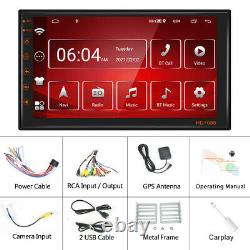 2+16GB 7 Carplay Stereo Android 11 Double DIN Car Radio GPS Navi Bluetooth