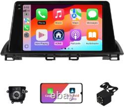 2+32G Android 13 Double Din Car Stereo for Mazda 3 Axela 2014-2019 with 9 Inch T