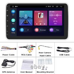 2+64GB 10.1 Android 12 Rotatable Touch Double 2DIN Car Stereo Radio GPS Carplay