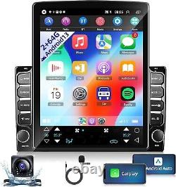 2+64G Android 13 Double Din Car Stereo with Wireless