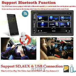 2 Din 6.9 Car Stereo DVD MP4 FM Radio Player In-Dash Bluetooth For Ram Pick-UP