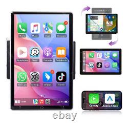 2 Din Android 13 Rotatable 10.1'' Carplay Car Radio GPS WIFI Touch Screen Stereo