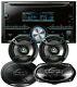 2x Pioneer 6x9 & 2x 6.5 Speakers Double Din Cd/mp3 Bluetooth Car Receiver 75xw
