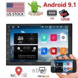 32GB 7 Inch Android 9.1 Double 2 Din Car Stereo GPS NAVI Touchscreen FM Radio