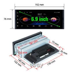 32G Single 1 Din 6.9 Touch Screen Car Radio GPS Apple/Android CarPlay Stereo BT