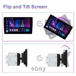 4+64GB Android 13 Rotatable Touch Screen Car Stereo Radio GPS Double 2DIN Camera