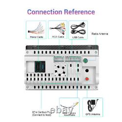 4+64GB Android 13 Rotatable Touch Screen Car Stereo Radio GPS Double 2DIN Camera