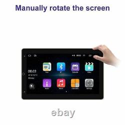 4+64GB Double 2DIN Rotatable 10'' Android 13 Apple CarPlay Car Stereo Radio GPS