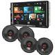 4 Jbl 6.5 165w Speakers With 7 Inch Double Din Bluetooth Usb Car Stereo Radio