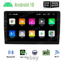 64GB 10.1 Android 10 Car Stereo GPS Navi Player Double Din WiFi Quad Core Radio