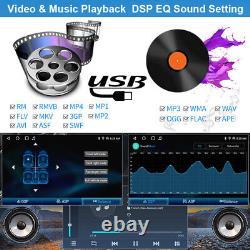 64G Android 13 Double 2DIN Rotatable 10.1'' Car Stereo Radio Carplay GPS Wifi BT