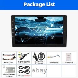 6GB+128GB QLED 10.1 2DIN Car Stereo Radio Carplay Android 15 8-core Navi WIFI