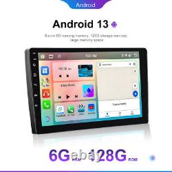 6G+128G 8Core Android 13.0 Double 2 Din 9 Car Stereo Radio CarPlay GPS Navi DSP