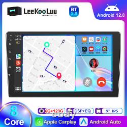 6G+128G Android 13.0 Double 2 Din 9 Car Stereo Radio CarPlay GPS Navi DSP