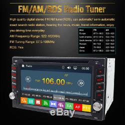 6.2Double 2Din Car Stereo DVD Player GPS Navigation Bluetooth+Backup Camera+MAP