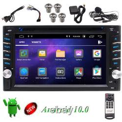 6.2'' Android 10.0 WiFi Double 2Din Car Radio Stereo GPS Navi CD DVD Player SWC