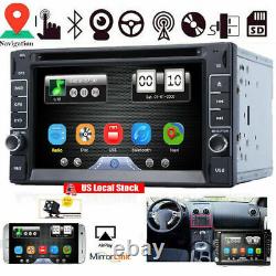 6.2'' Car Stereo Bluetooth Radio Double Din DVD CD Player GPS NAVI Backup Camera