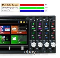 6.2 Car Stereo GPS Radio Touch Screen CD DVD Player Bluetooth Double Din+Camera