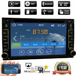 6.2 Car Stereo Radio DVD Player Double 2DIN Buletooch GPS IN Dash+Backup Camera