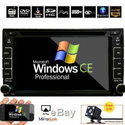 6.2 Car Stereo Radio DVD Player Double 2DIN Buletooch GPS IN Dash+Backup Camera