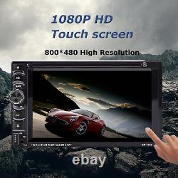 6.2 Double 2DIN Car Stereo CD DVD Player Bluetooth Touch Screen Backup Camera