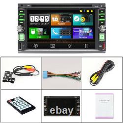 6.2 Double 2DIN HD Touch Screen Car Stereo DVD Player Radio+Camera Bluetooth US