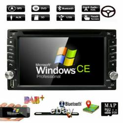 6.2 Double 2Din Car CD DVD Player GPS Navigation Radio Stereo Bluetooth Camera