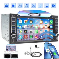 6.2 Double 2Din Car Stereo Apple Carplay GPS Radio Touch Screen CD DVD Player