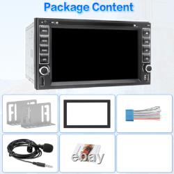 6.2 Double 2Din Car Stereo Apple Carplay GPS Radio Touch Screen CD DVD Player