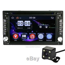 6.2 Double 2Din Car Stereo DVD Player GPS Navi Bluetooth FM Radio iPod +Camera