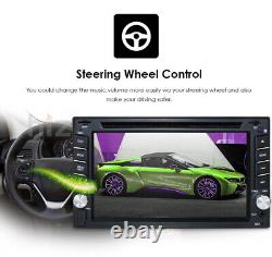 6.2 Double 2 DIN Touch Screen Car DVD CD Radio Stereo Player GPS Bluetooth+CAM