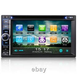 6.2 Double DIN GPS Sat Nav Car Radio 3G Bluetooth USB AUX CD DVD Player Stereo