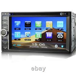 6.2 Double DIN GPS Sat Nav Car Radio 3G Bluetooth USB AUX CD DVD Player Stereo