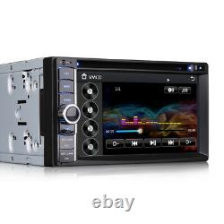 6.2 Double DIN GPS Sat Nav Car Radio 3G Bluetooth USB AUX CD DVD Player Stereo