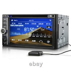 6.2 Double DIN GPS Sat Nav Car Radio 3G Bluetooth USB AUX CD DVD Player Stereo